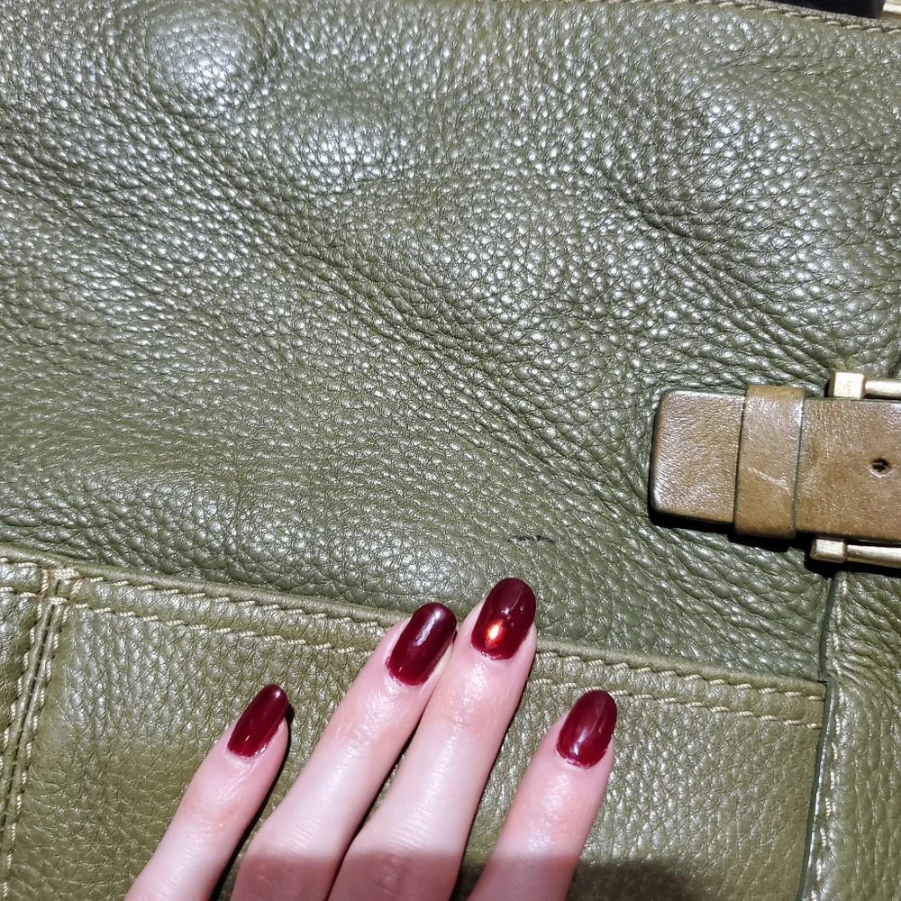 Michael Kors Green Leather Tote